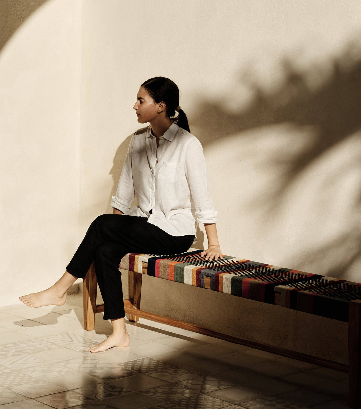 Natural / San Geronimo Pattern / 59" | Seats 3